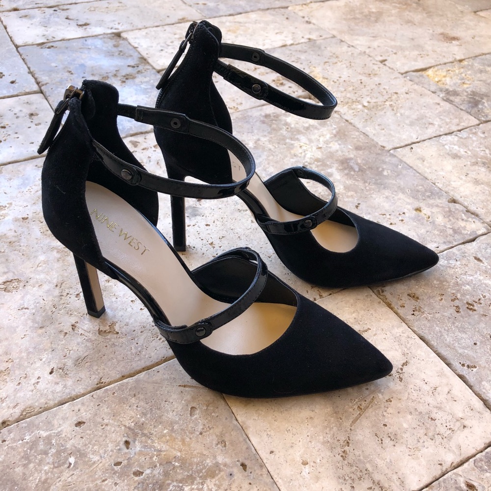 Nine West black heels 7.5
